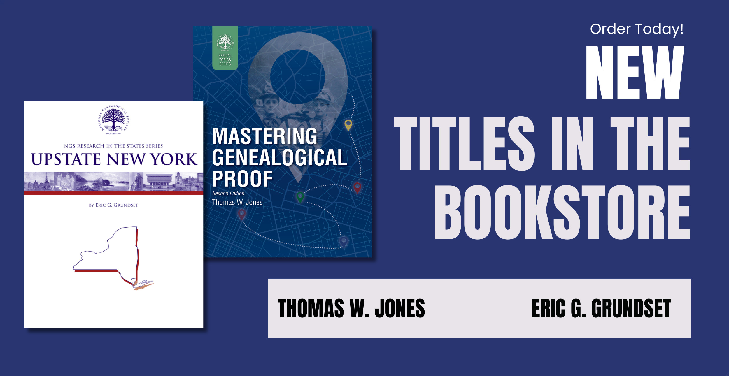 New Edition of Mastering Genealogical Proof and New Upstate New York RIS Books Available